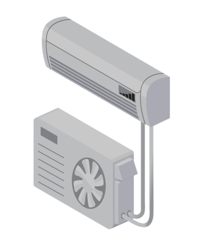 Ductless Mini-Split heat pump system